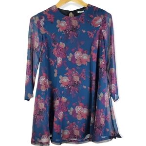 Kimchi Blue Swing Dress Blue - EUC, Size XS